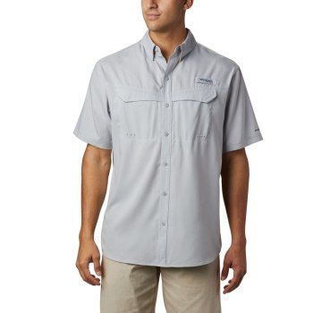 Columbia PFG Low Drag Offshore Short Sleeve Big, Camisa Grises Para Hombre | 960417-IMO